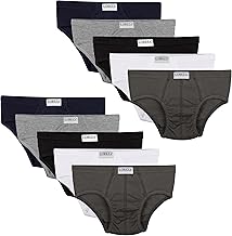 LOREZA ® 10 Jungen Slips aus 100% Baumwolle Unterhosen Unterwäsche 92-170