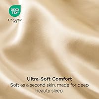 Vista 136 de Bedsure Fundas de almohada de satén, similares a las fundas de almohada de seda tamaño Queen, juego de 2, fundas de almohada para mujeres que