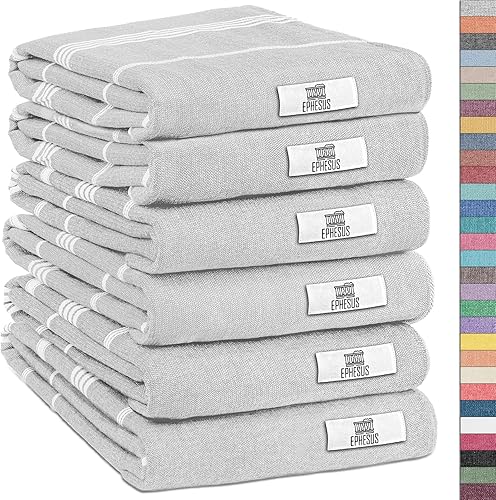 Miniatura 95 de Toallas de mano – Juego de 2 18" x 30" – Toalla de mano turca decorativa para baño, cocina, invitados, cara, cabello, té, paño de cocina