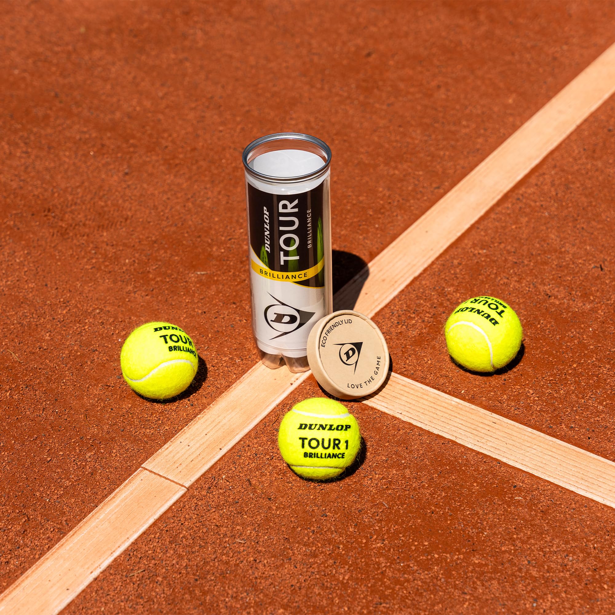 Dunlop Pelota de Tenis Tour Brilliance 3 Pelotas