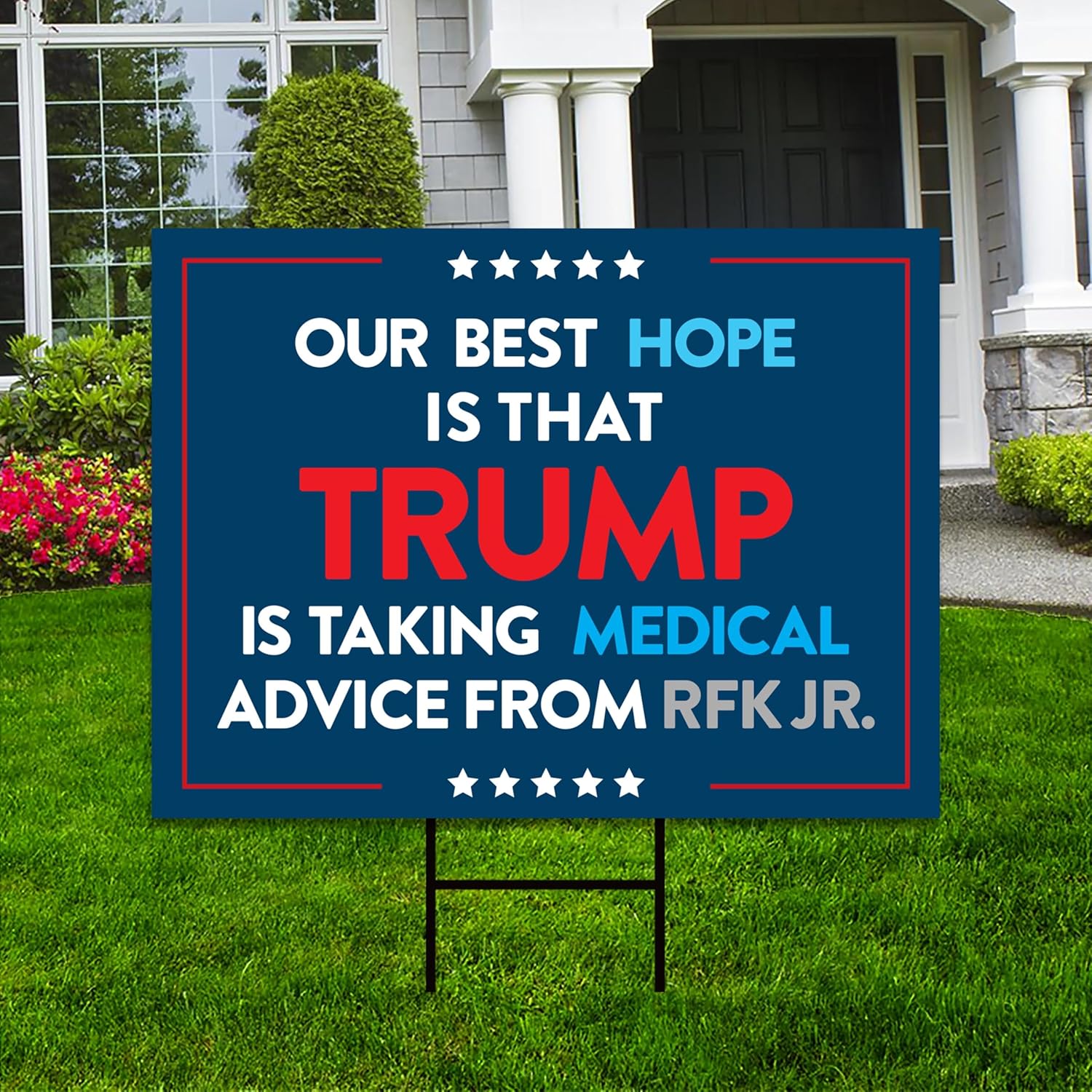 Justice For Renee Good Yard Sign, Abolish ICE Keep the Immigrants, Deport the Racists, Anti-Trump, Resist Fascism Sign with Metal H-Stake, VP26818 (18" x 12", Double Sided)