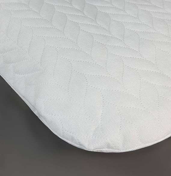 Next2Me Mattress for Crib Foam Mattress Compatible Bedside Travel Cot Next to Me with Quilted Cover (90 x 40 x 5 cm)