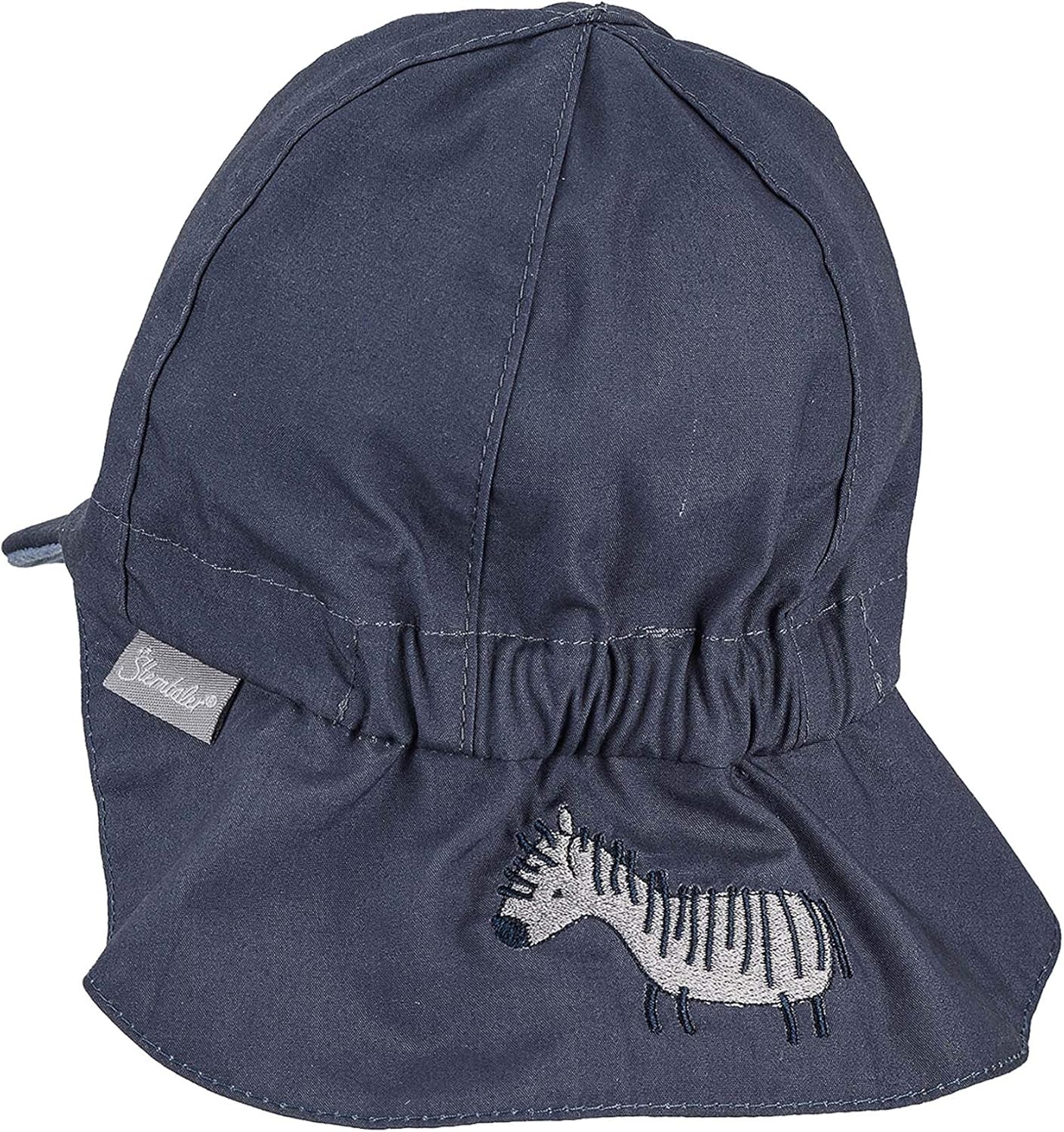 Sterntaler Baby Boys' Reversible Peaked Hat with Neck