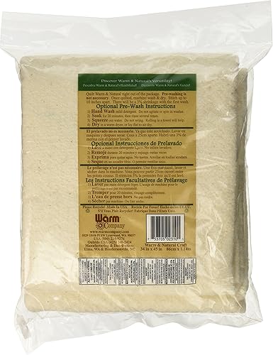 Vista 5 de Warm Company Batting 2391 - Guata de algodón natural y cálido de 72 x 90 pulgadas, tamaño Twin