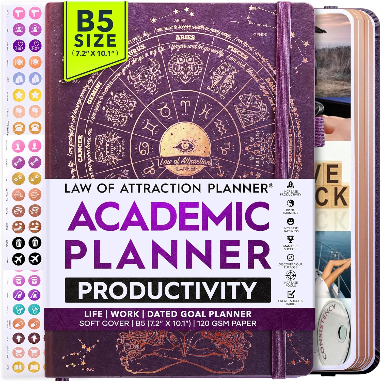 Academic Planner 2025-2026: weekly & monthly planning