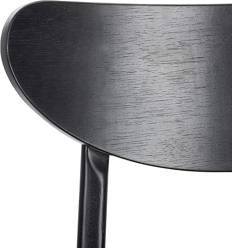 Miniatura 6 de Safavieh Home Lucca - Silla de comedor con cojín retro negro y negro, juego de 2, madera