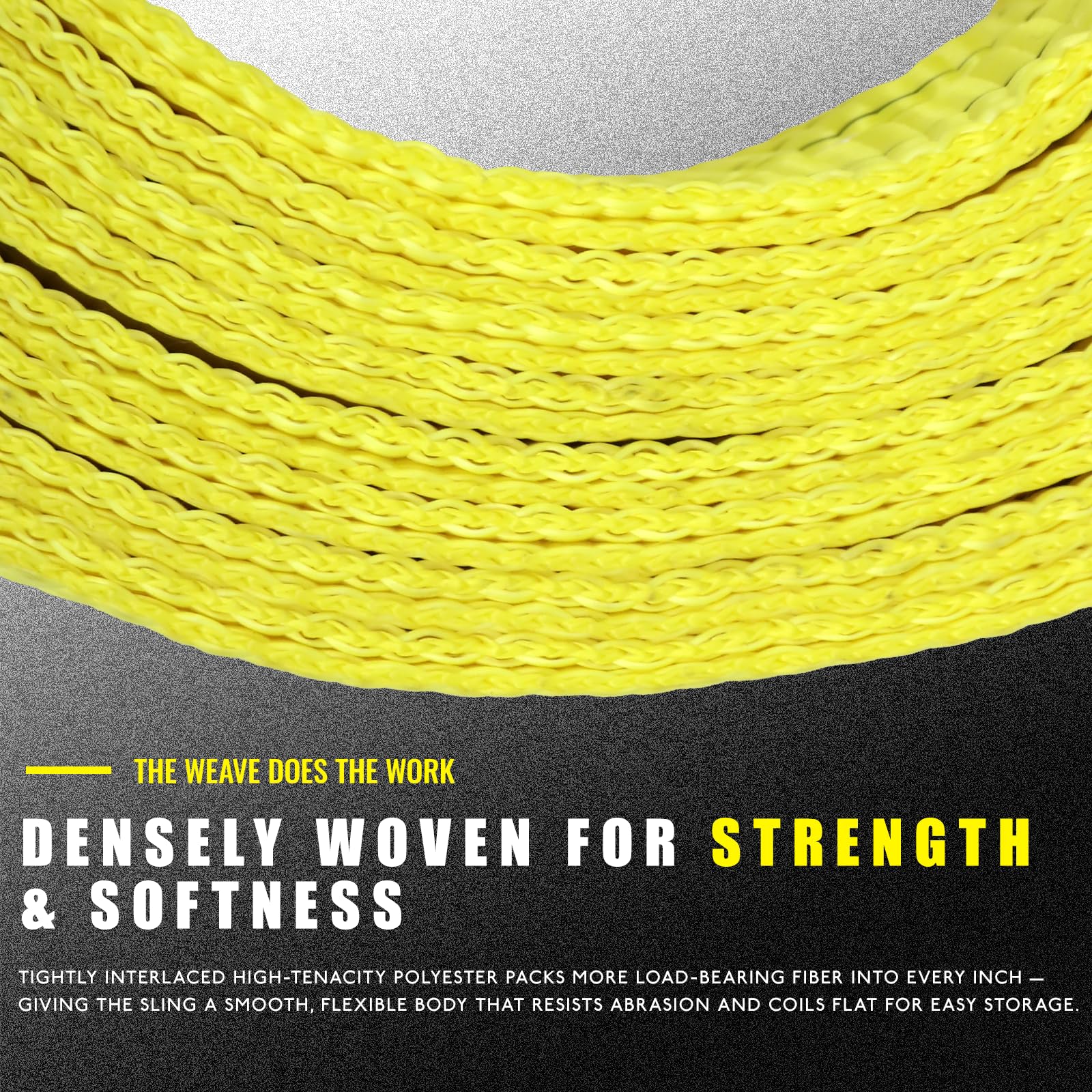 Polyester Lifting Slings - 3 Ton, 2 Pack -4