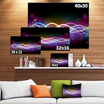 Amazon.com: Designart PT8207-20-12 Multi-Colored Tangled