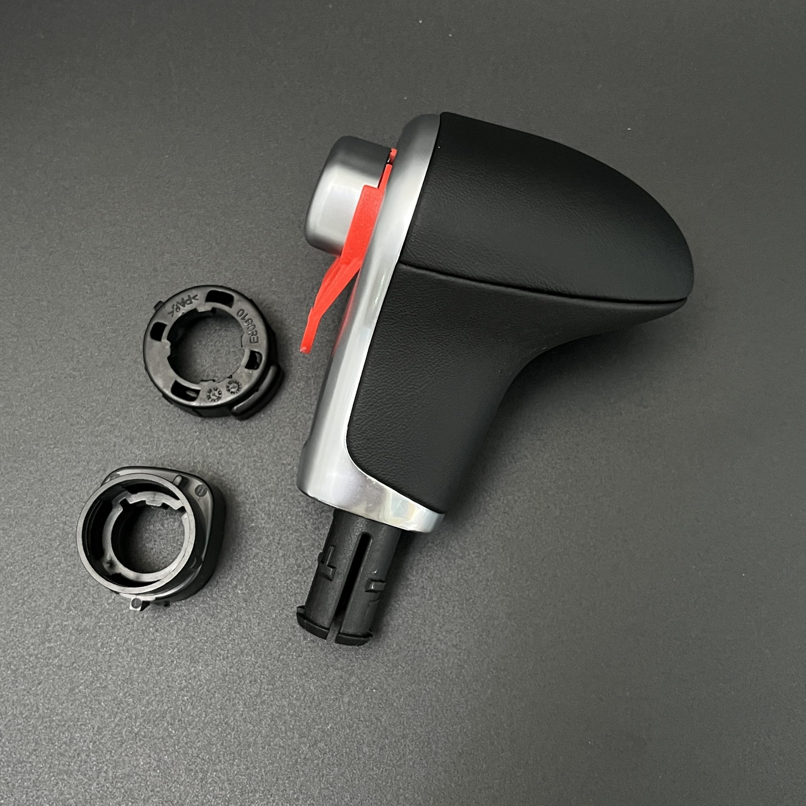 Wllygdy Lhd Leather Gear Shift Knob For Audi Q7 Q5 A3 A4 A5 A6 A7 C6 C7 4G1 713 139 4G1713139 Car Accessoriess(Lhd Leather)