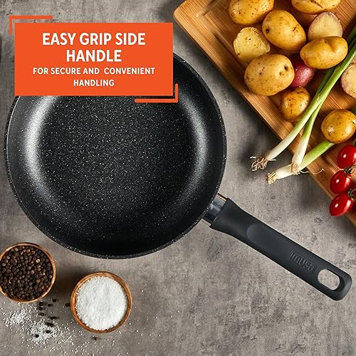 Miniatura 5 de Imusa Sartén antiadherente Gusto Line de aluminio fundido de 8 pulgadas fabricada en Colombia con mango
