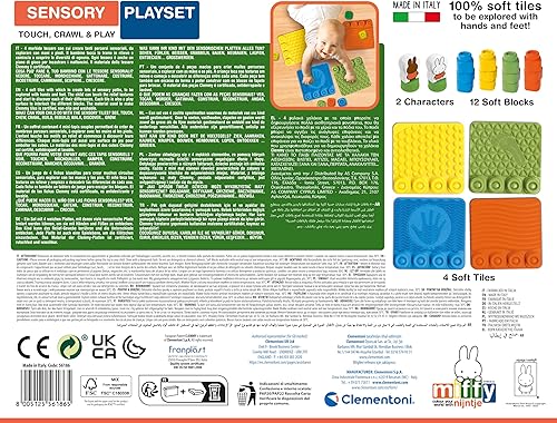 Miniatura 3 de Clementoni - 56186 - Soft Clemmy - Miffy Sensory Playset - Blocks for Kids, Blocks and Miffy Character, Dutch Language, Educational Toys 18-36