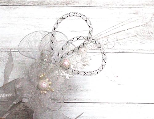 12 elegantes hechos a mano rosa ramillete flor hombres mujeres novio Boutonniere boda fiesta decoración novias artificial broche (morado)