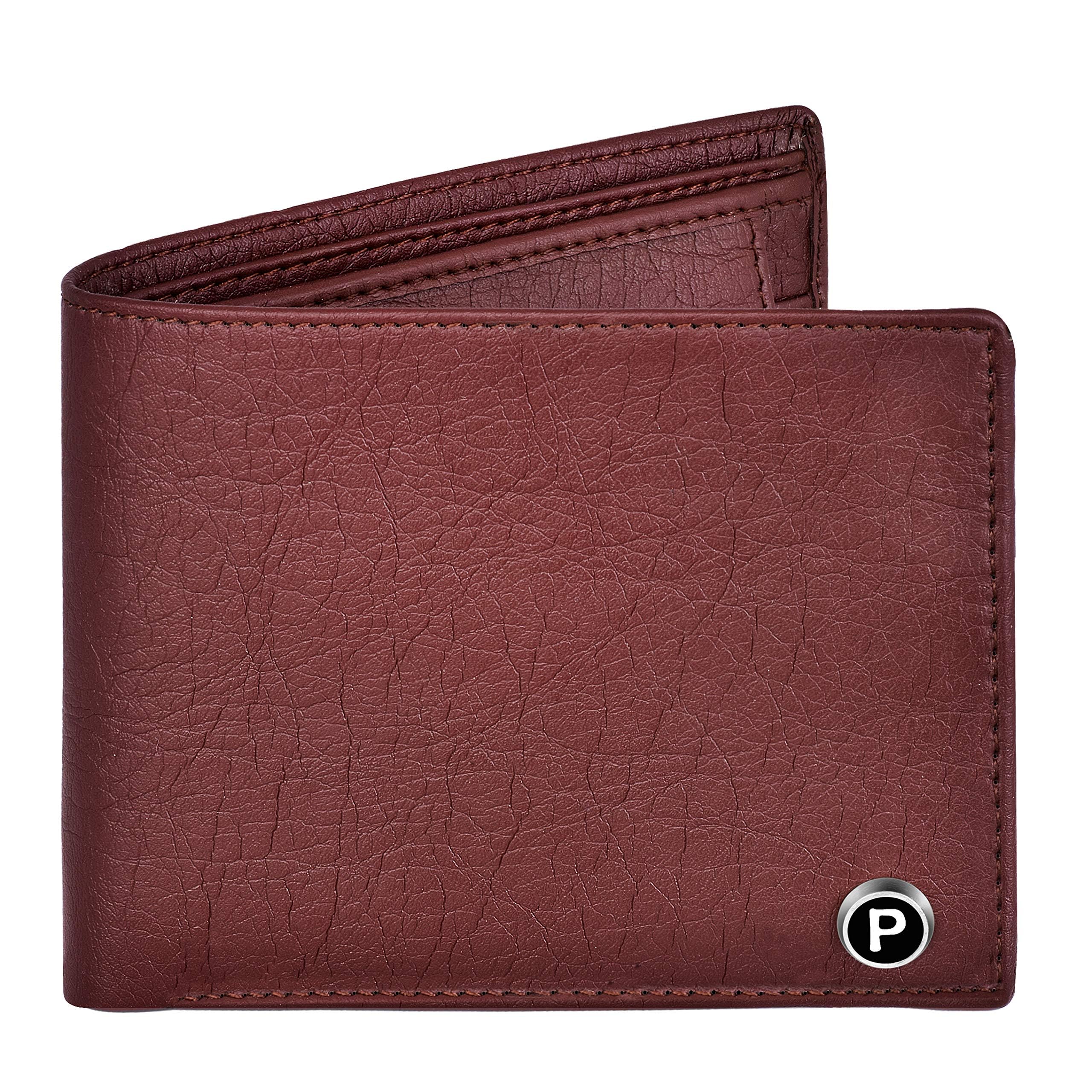 Men Brown Artificial Leather Wallet (3 Card Slots) (SPW 4061 Brown BZ)-image-16