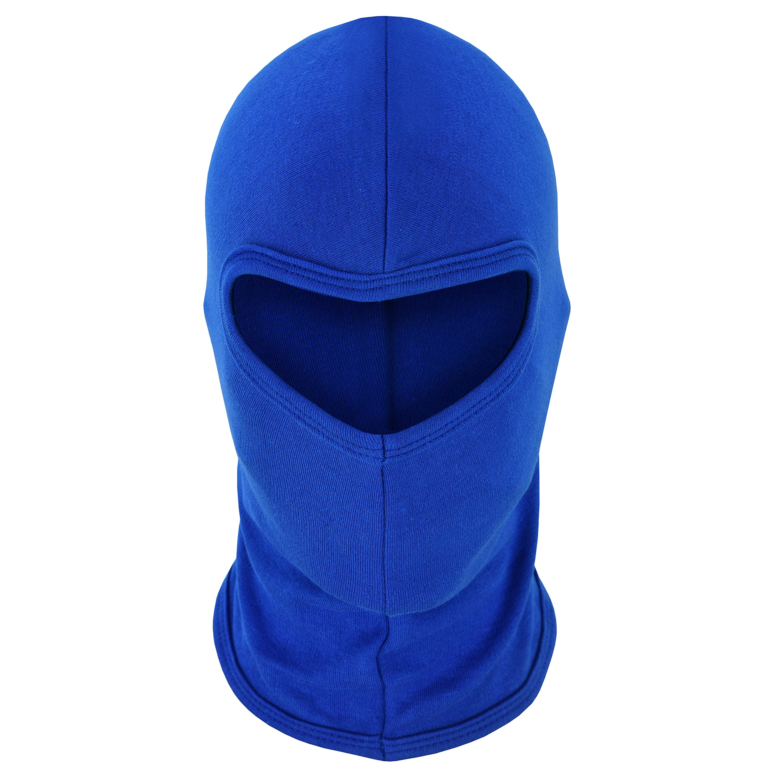 Tk Unisex Blue Balaclava Karting Motorbike Cycling Soft Ski Under Helmet Balaclava 100% Cotton (Blue)