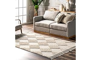 nuLOOM Marissa High Low Diamond Tassel Area Rug - 5x8 Area Rug