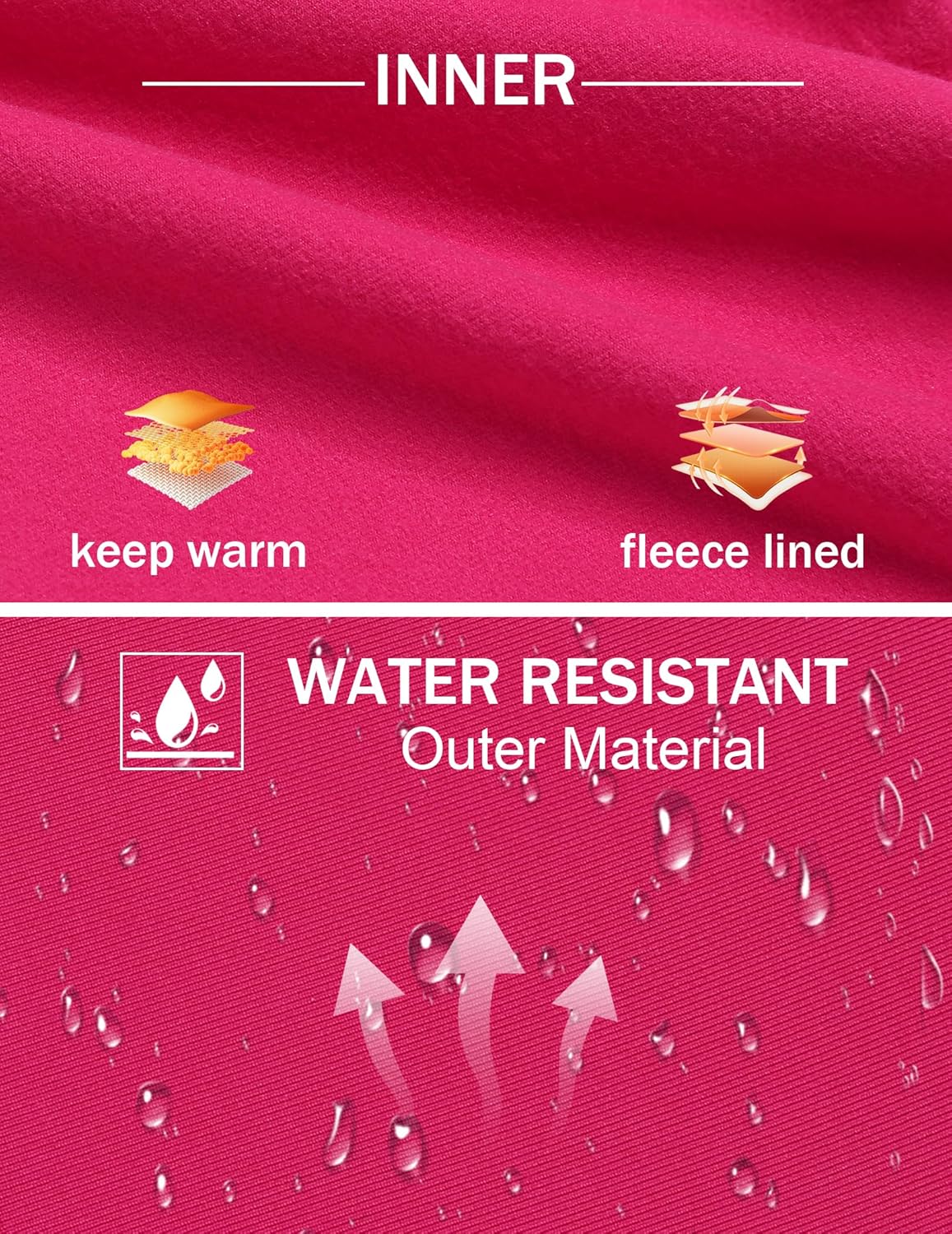 Zaclotre Girls Fleece Lined Leggings Warm Winter Running Tights for Kids High Waist Athletic Yoga Pants with Pockets - Image 4