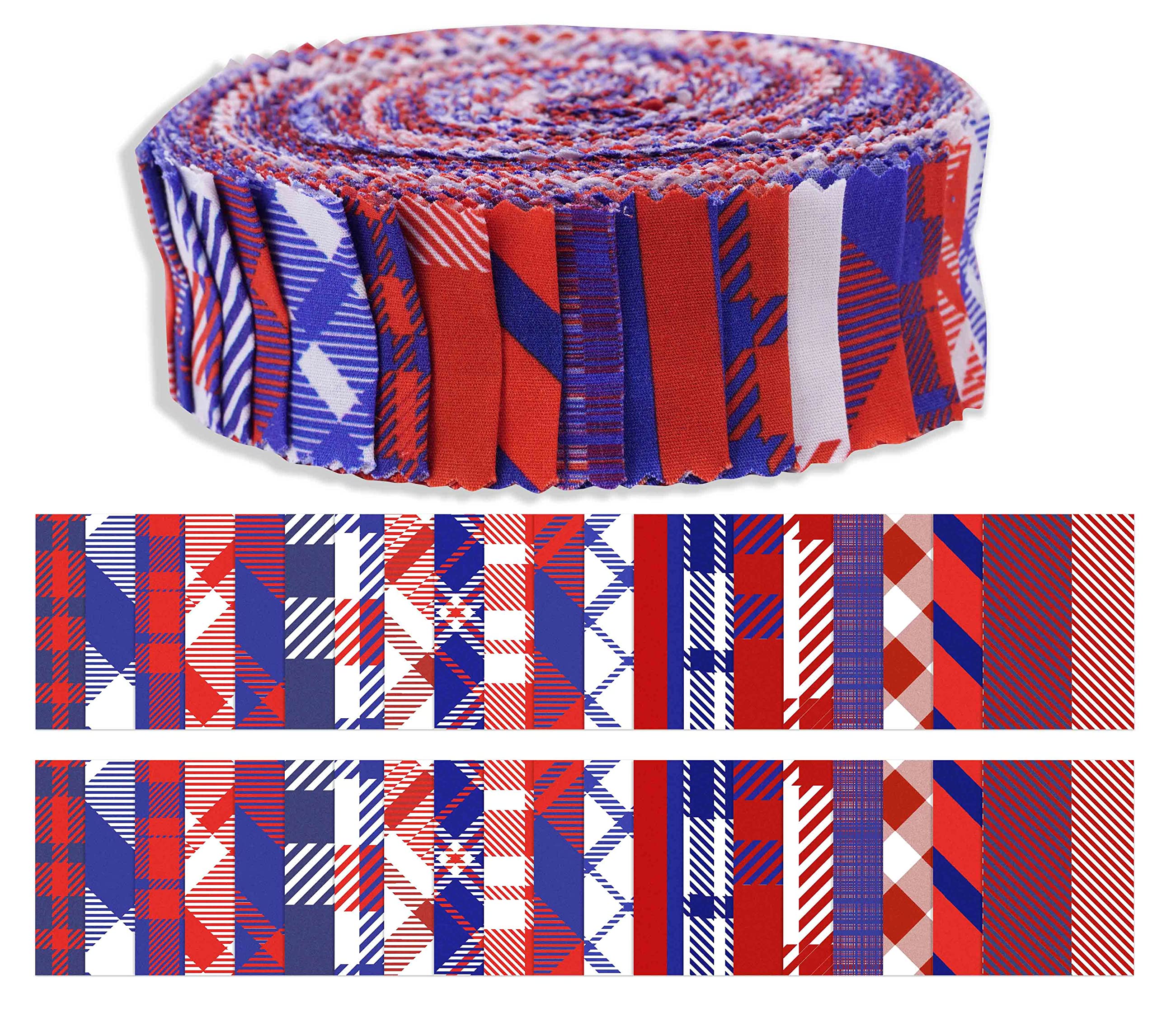 Tissu coton Tartan Soimoi en bandes coupées pour réussir vos blocs de quilting sans gaspillage