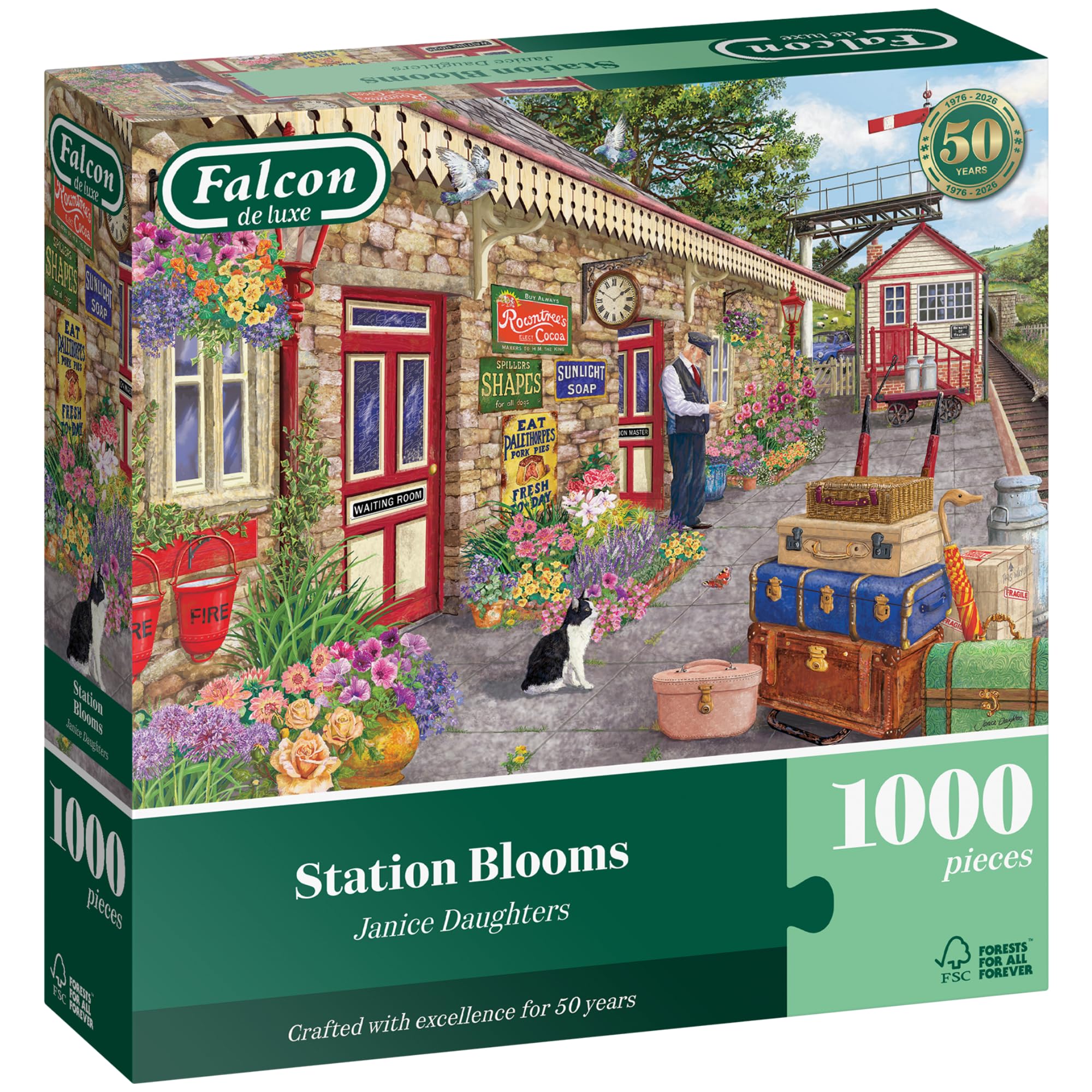 Station Blooms Jigsaw, Jigsaws & Puzzles, Transport, Gift