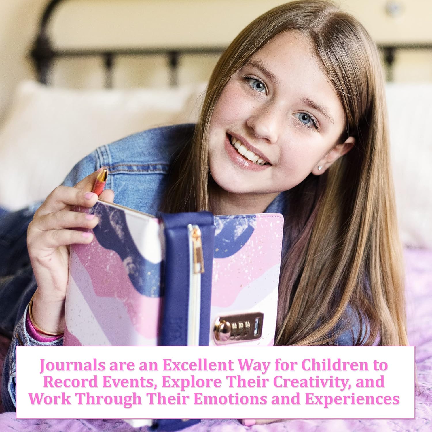 Life is a Doodle Diary for Girls ages 8-12 - Kids Journals for Writing, Self-Expression & Creativity– Diary for Girls Excellent Gratitude & Prayer Journal with Lock for Children Who Love Cre