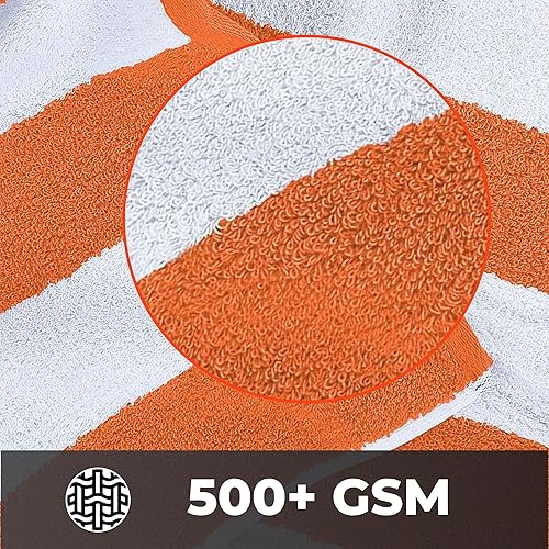 Miniatura 3 de Cabana Stripe - Toallas de playa grandes (29.9 x 59.8 in), 100% algodón hilado en anillo, toallas de piscina de secado rápido y altamente