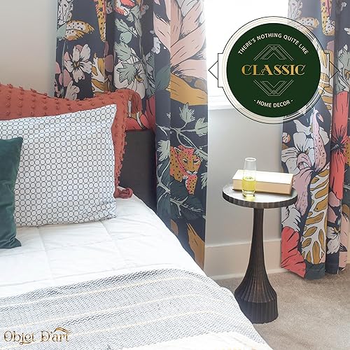 Miniatura 21 de OBJET D'ART ABEL, 21 pulgadas de altura, con acento metálico vintage, laterales, pedestal, coctail y bebidas para sala de estar y espacios pequeños