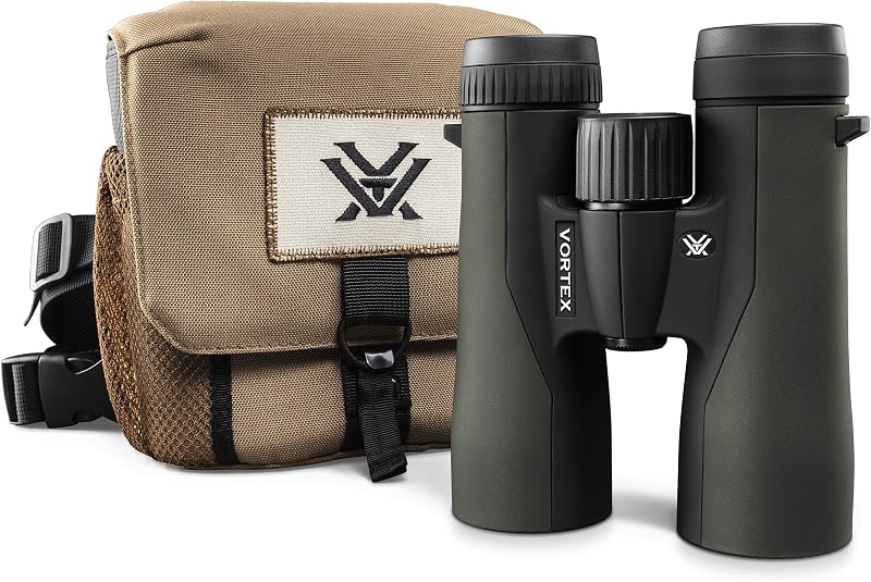 Prismáticos Vortex Crossfire HD 8x42 | Óptica HD, trípode adaptable, resistente al agua, a prueba de niebla, a prueba de golpes, arnés GlassPak incluido: garantía ilimitada e incondicional