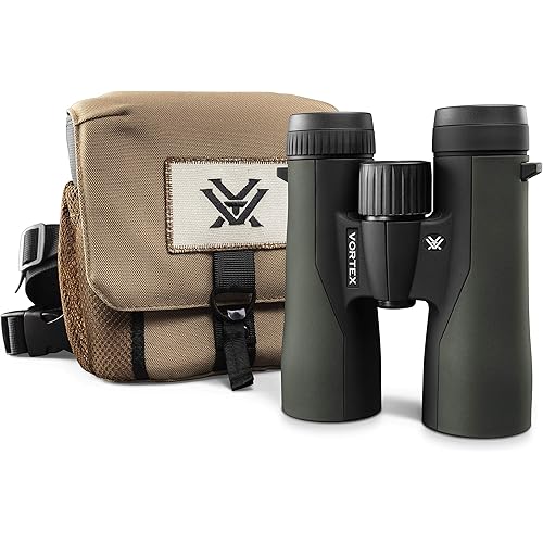 Vortex Optics Crossfire HD 8x42 Binoculars - HD Optical System, Tripod Adaptable, Rubber Armor, Waterproof, Fogproof, Shockproof, Included GlassPak - Unlimited, Unconditional Warranty