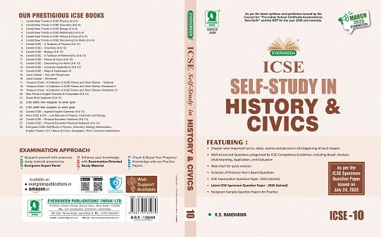 Image of Evergreen ICSE Self-Study in History and Civics, Class 10, 2026 Exams