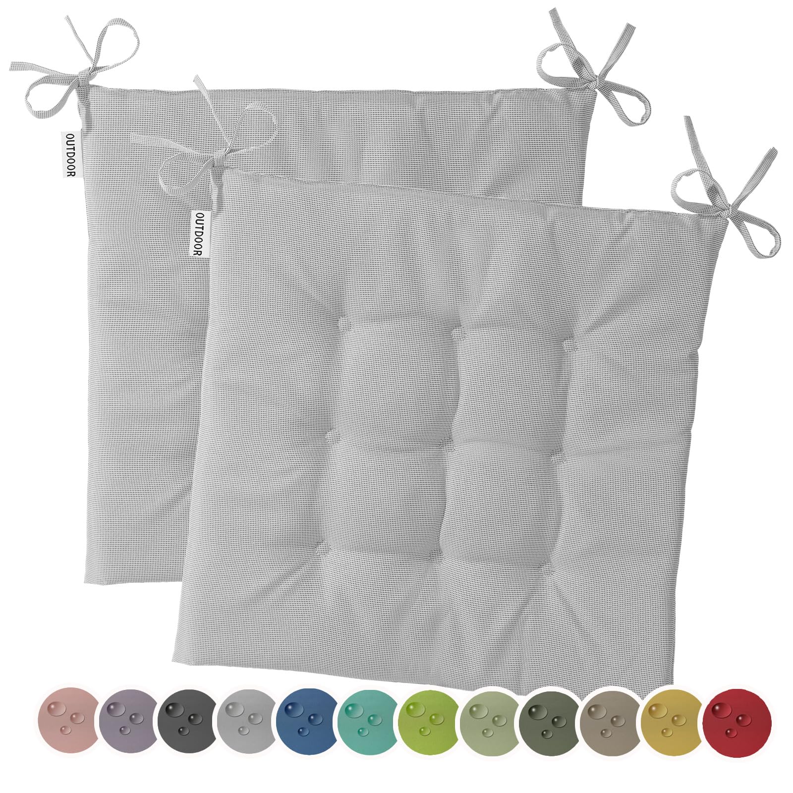 Cuscini Impermeabili Per Panca Da Esterno Con Schienale, 10 Cm Di Spessore, 2 O 3 Posti, Grigio Scuro, Ideali Per Mobili Da Giardino E Cortile - Foto 8