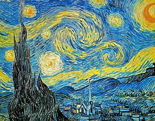 Vincent Van Gogh - Rompecabezas de 100 piezas para niños, 100 piezas de pintura al óleo famosa, rompecabezas de 100 piezas para adultos, arte