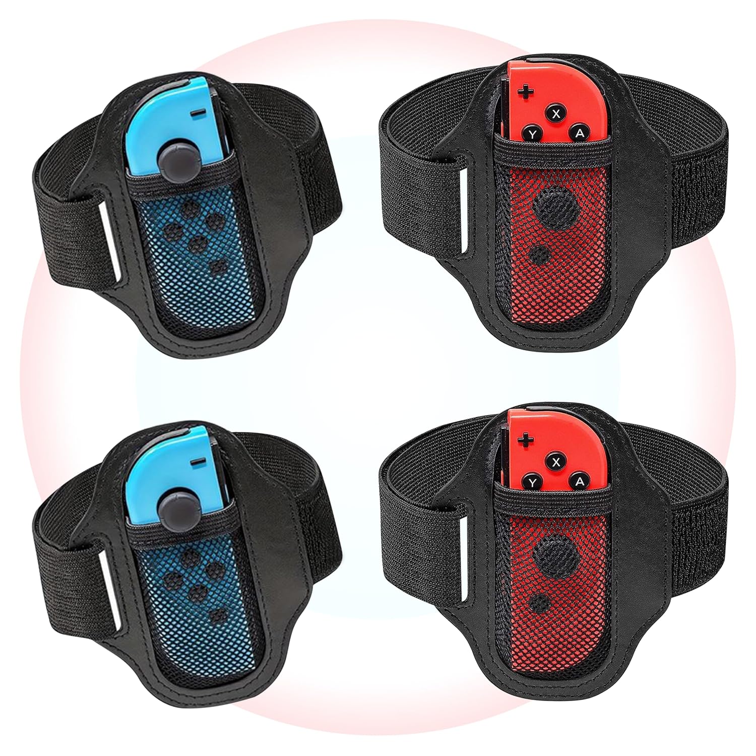 [4 Pack] Leg Straps for Nintendo Switch Sports Play Soccer/Switch Ring Fit Adventure