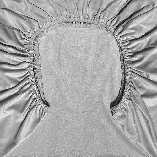 Miniatura 4 de AMROSE Paquete de 2 sábanas de microfibra para cuna, de 28 x 52 pulgadas, de franela polar para cuna y colchón de niño pequeño, suaves y cómodas y