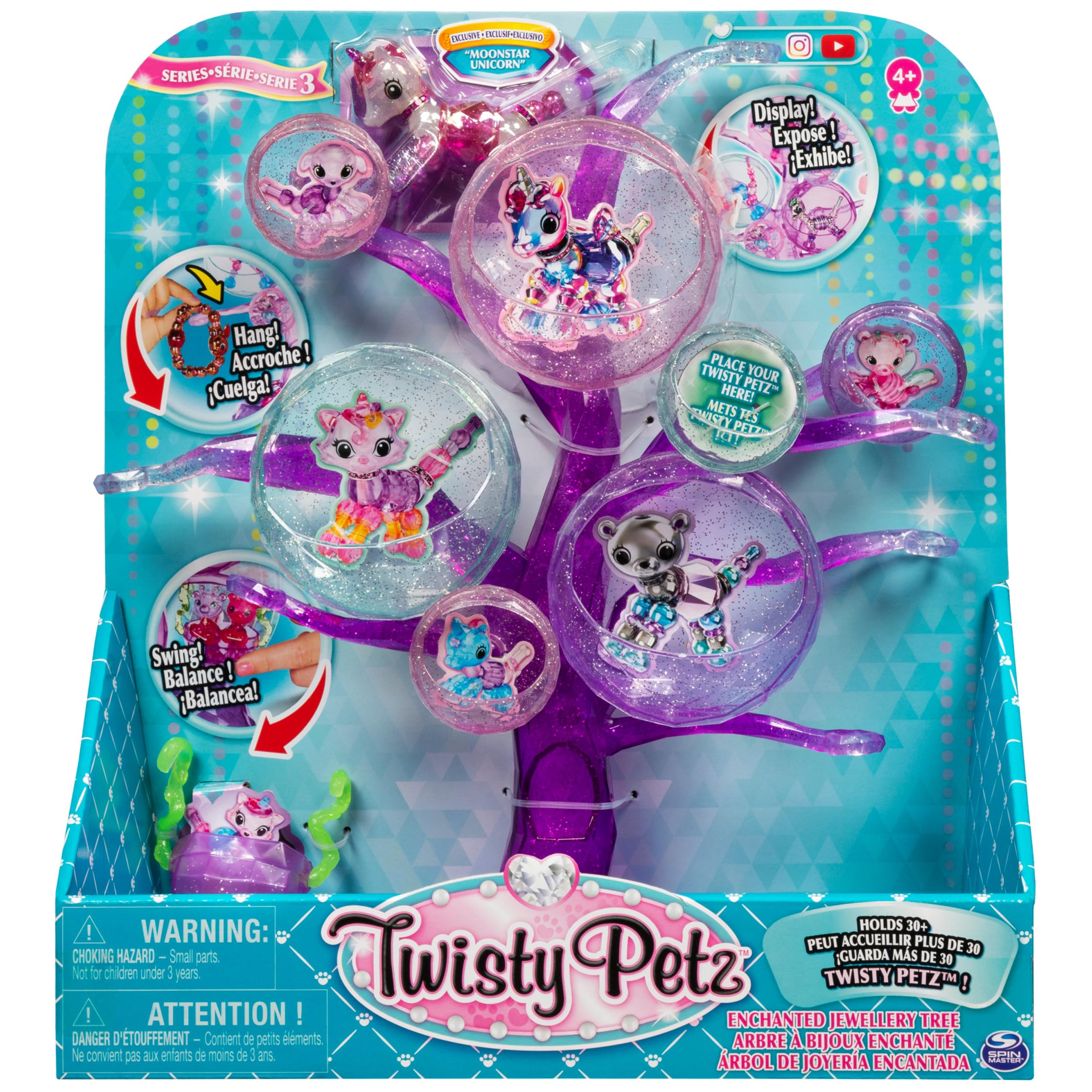 Twisty Petz, Series 3, Enchanted Jewelry Tree with Exclusive Collectible Bracelet, for Kids Aged 4 and Up