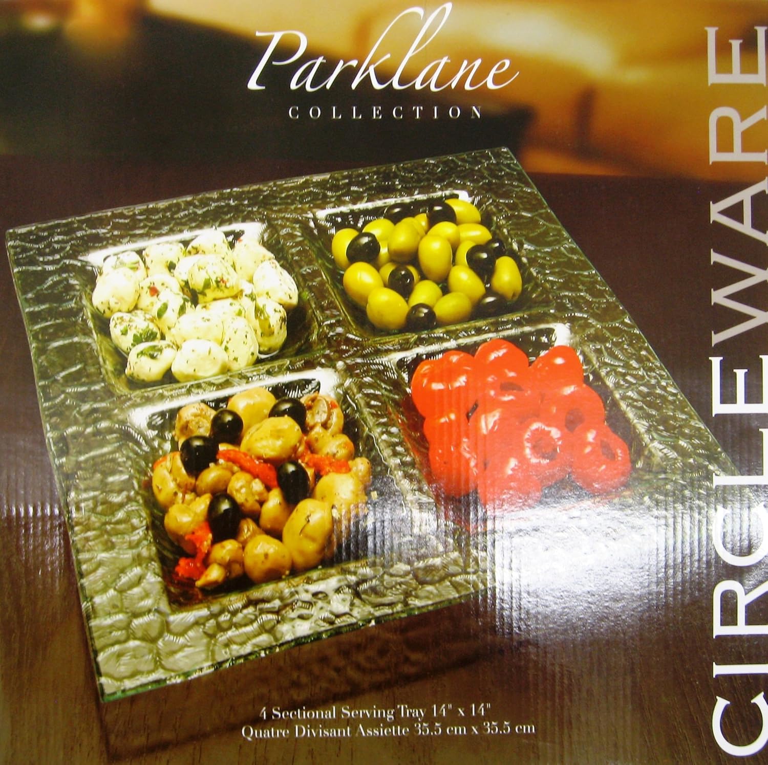 Circleware Parklane Collection Sectional Tray Home & Kitchen