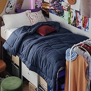 Bedsure Comforter Duvet Insert, Navy Blue, Twin