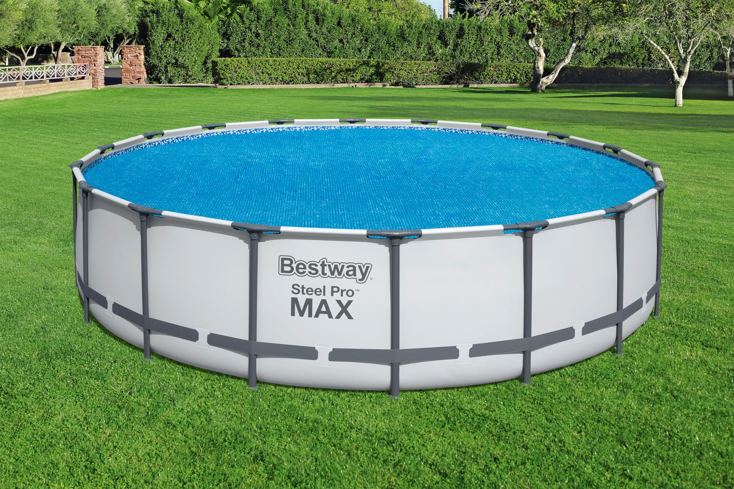 BESTWAY Cobertor Solar Redondo Ø527 cm para Piscinas Redondas de Ø549 cm Azul