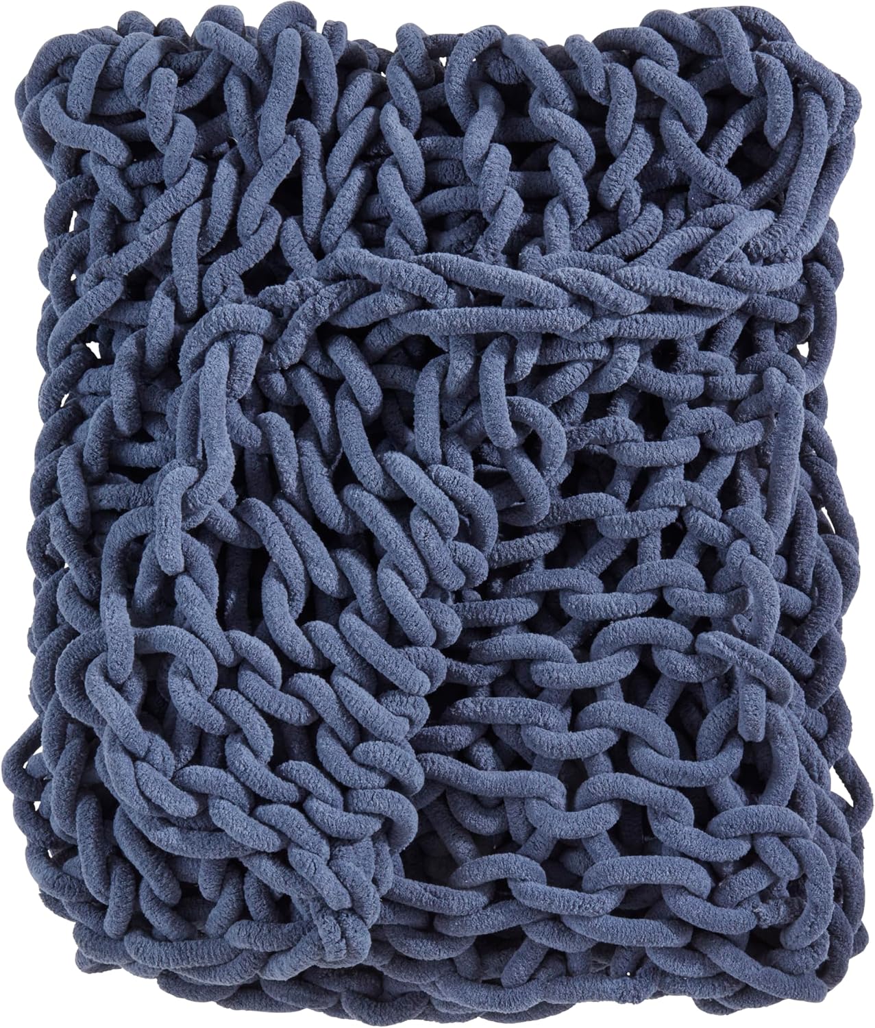 SARO LIFESTYLE Textured Chunky Knit Cozy Throw