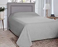 Colcha Cama De Casal Padrão Piquet Cobre Leito 2 M X 2,20 M (Cinza)