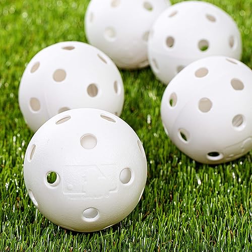 Miniatura 6 de Franklin Sports - Juego de bate de béisbol de plástico + pelota - Bates de plástico para niños MLB - Bate ligero para niños + juego de béisbol de