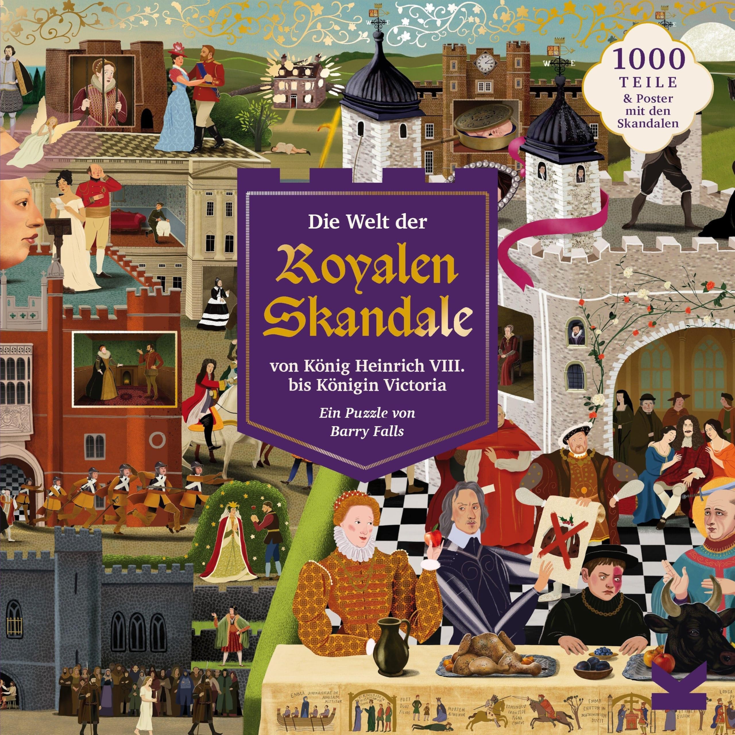 Die Welt der Skandale zu Hofe. EIN 1000-Teile-Puzzle voller royaler Eklats. Illustriert von Barry Falls