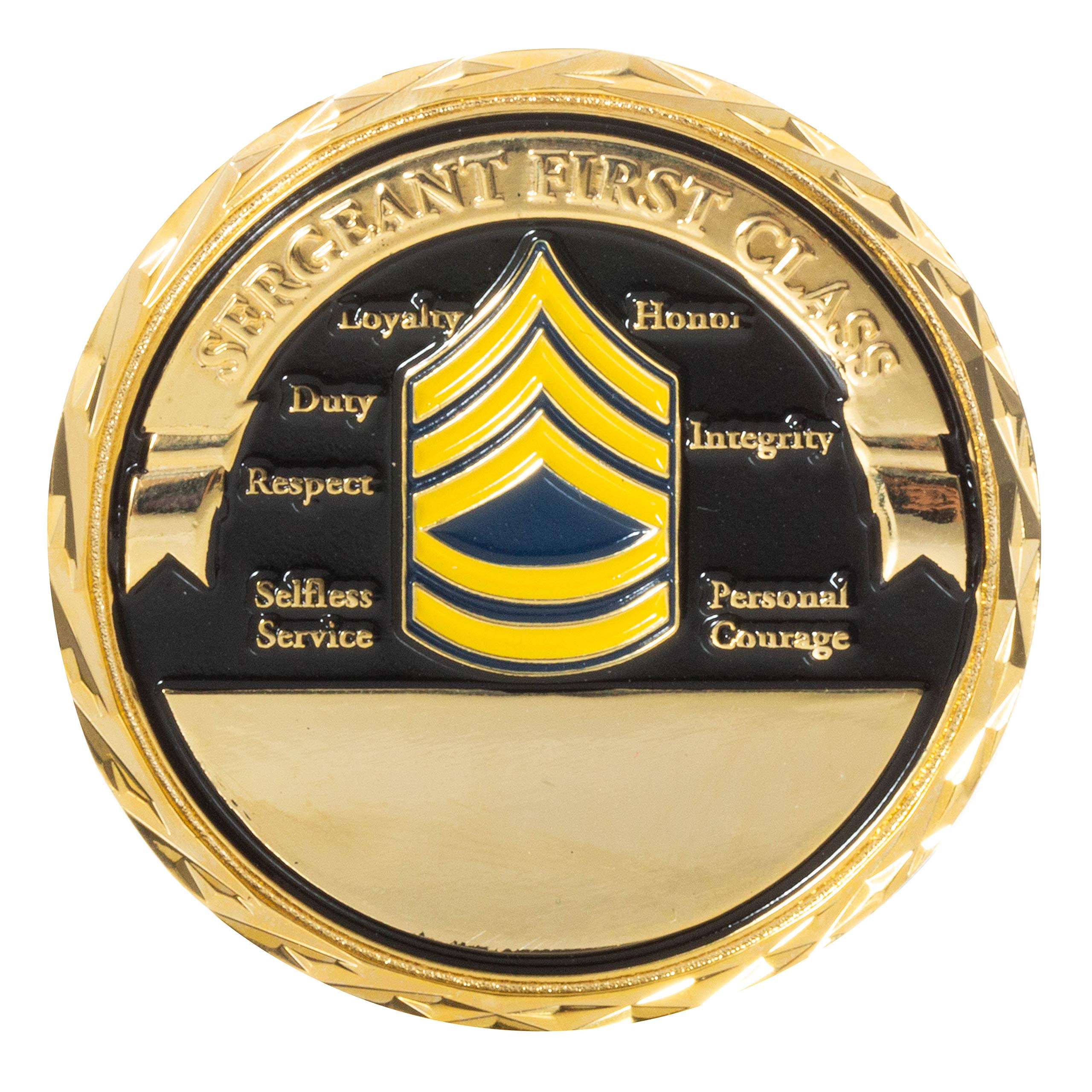 Artisan Owl United States Army Sergeant First Class Non-Commissioned Officer Rank Challenge Coin
