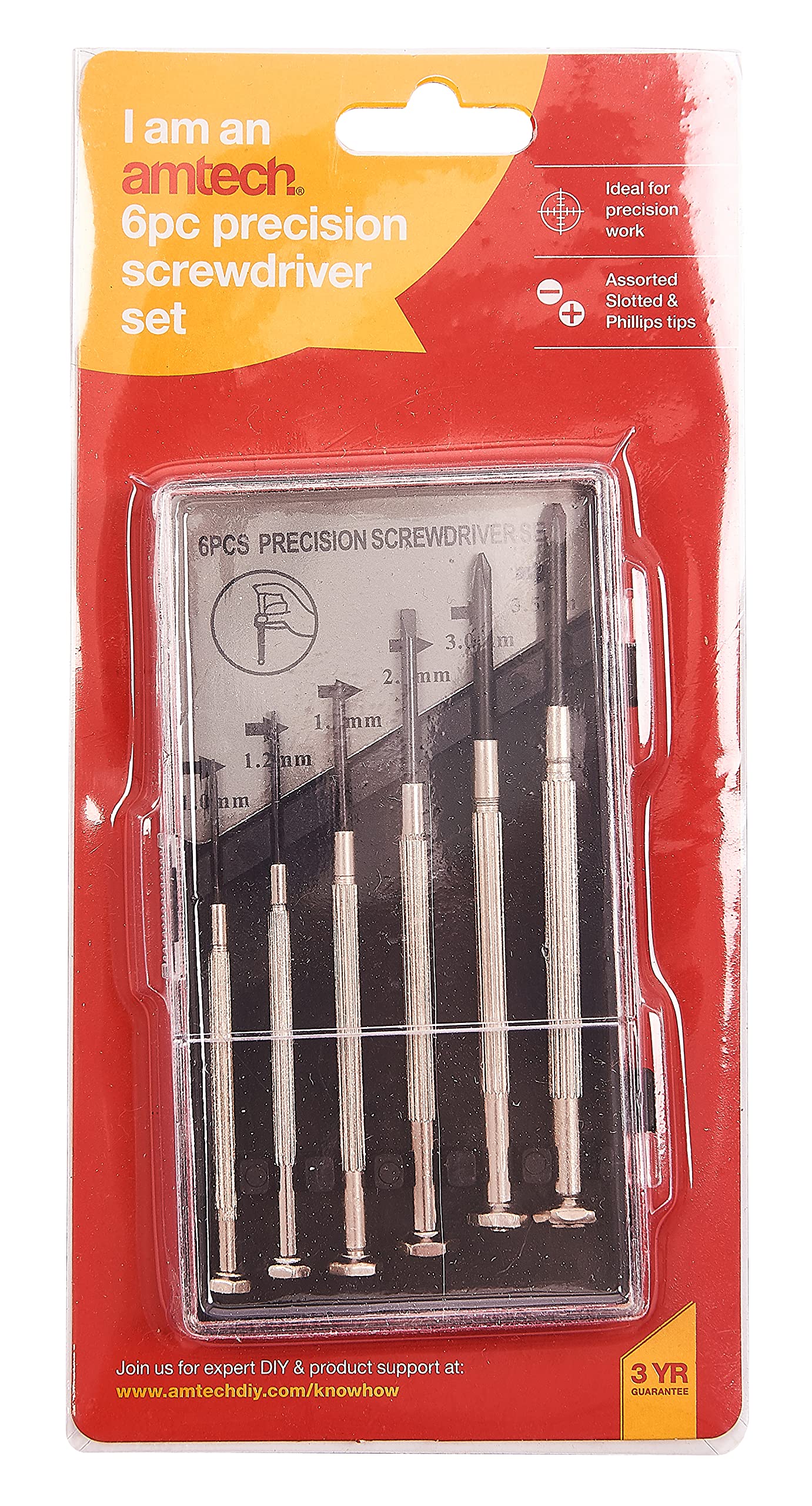 Am-Tech L0400-6 Piece Precision Screwdriver Set