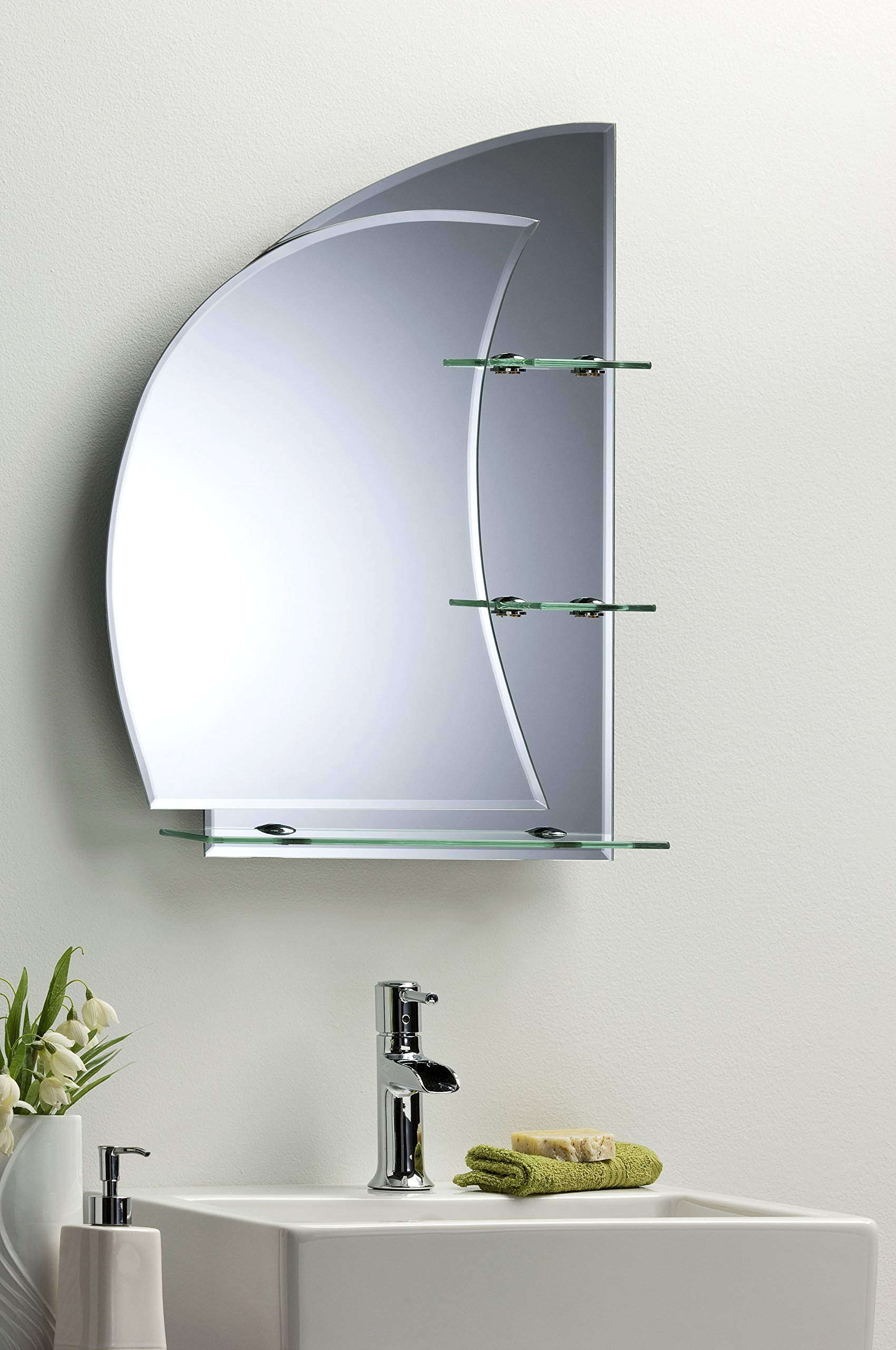 Neue Design Bathroom Mirror 60cm x 43cm, Double Layer with Stunning