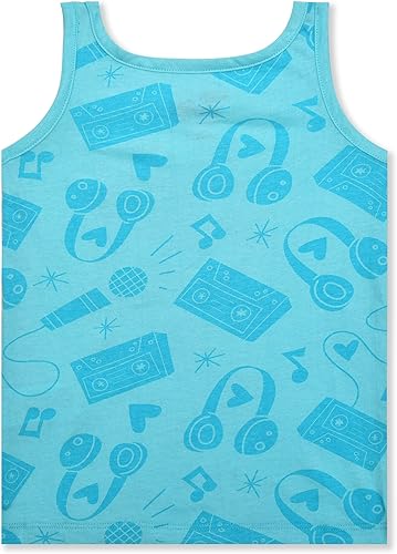 Miniatura 5 de UNIVERSAL Trolls Poppy Girls - Paquete de 3 camisetas sin mangas para niños pequeños y grandes, color rosaazul