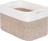 Vista 14 de MINTWOOD Design Cesta de almacenamiento para estantes, cestas decorativas para organizar, cesta para libros, caja de cubo de almacenamiento