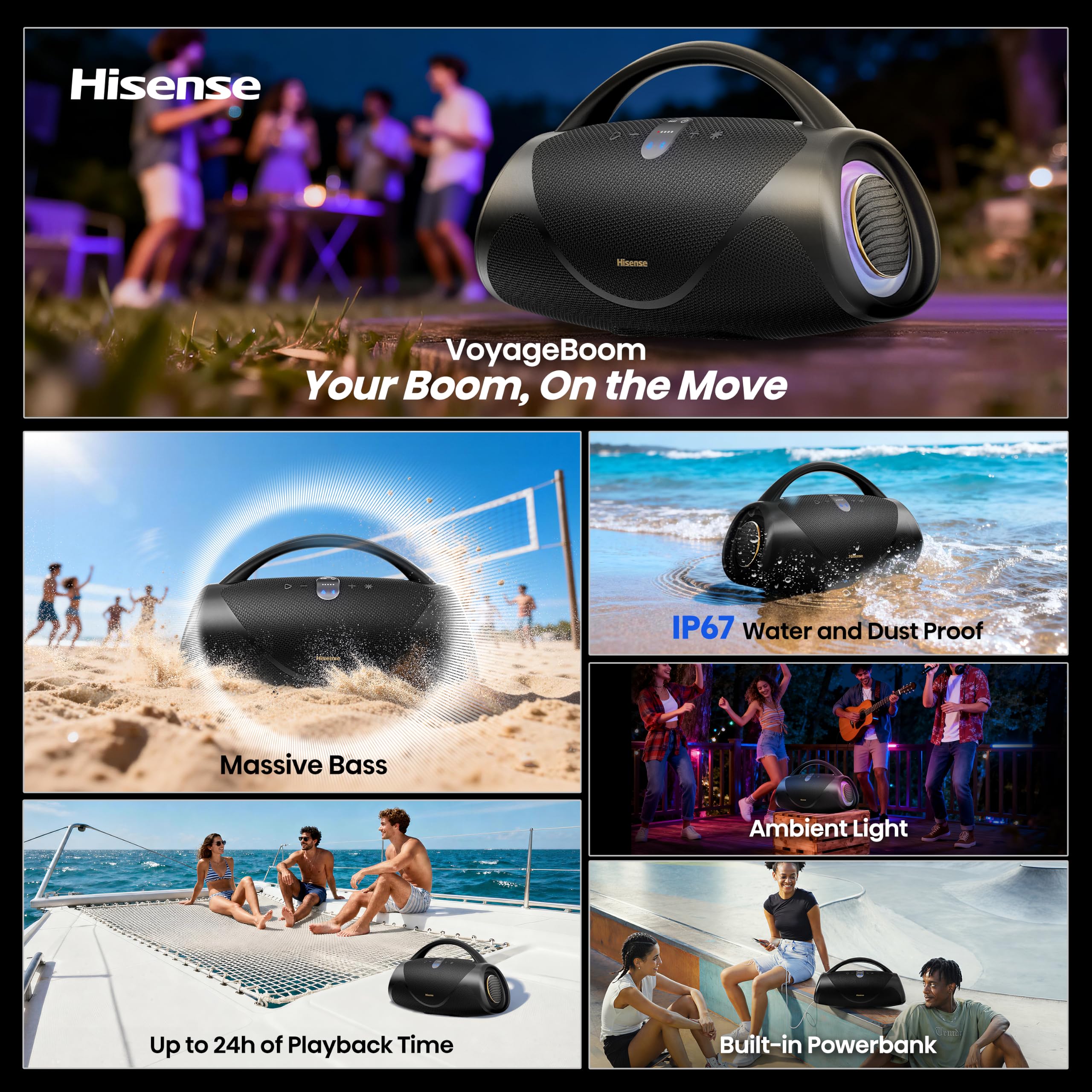 Hisense Voyageboom Portable Speaker