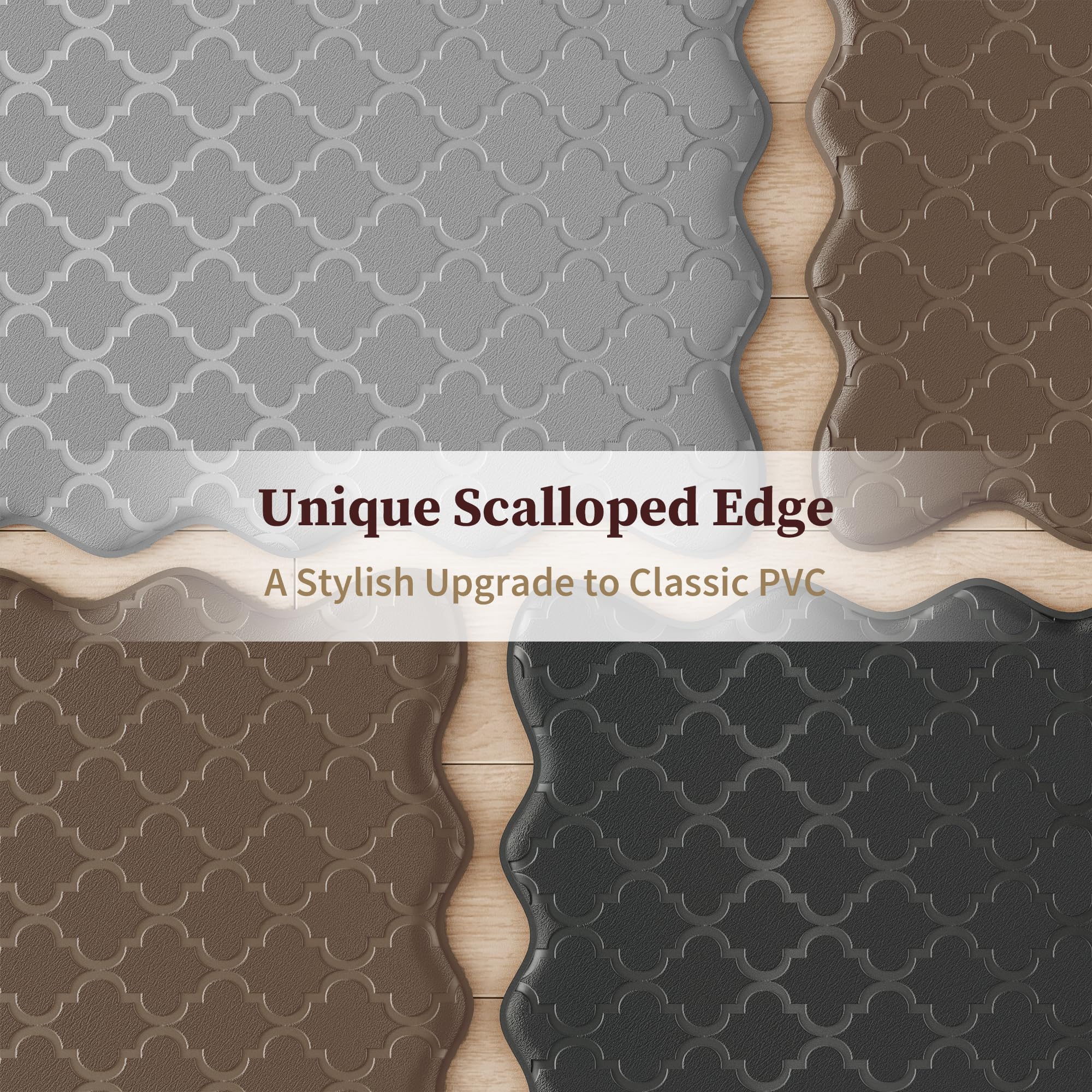 Arenarug Scalloped Kitchen Mats - 2-Piece Set -2