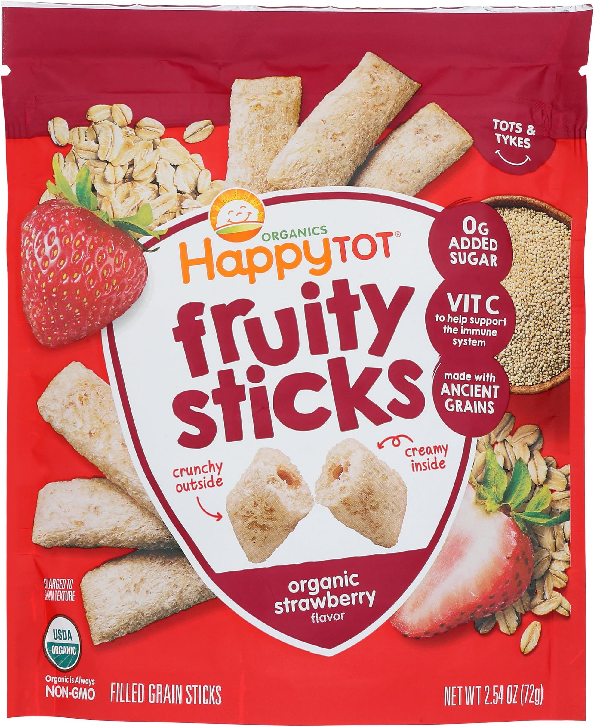 HT FRUIT STICK STRAWB 2.5OZUSDA Organic