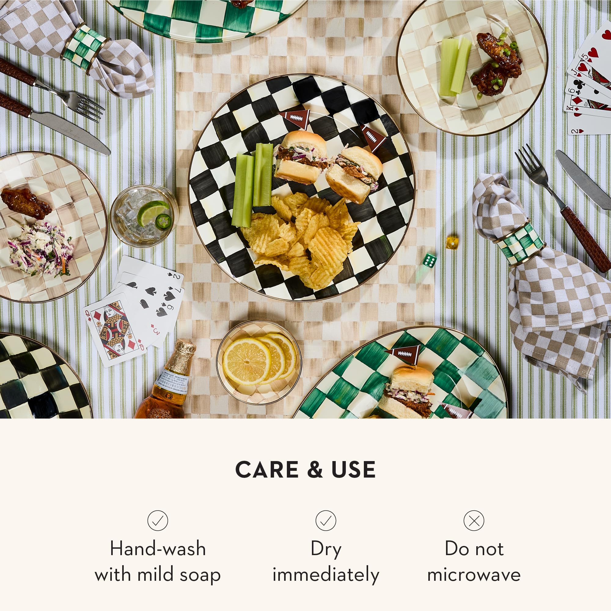 Amazon.com | MACKENZIE-CHILDS Enamel Charger Plate, Charger