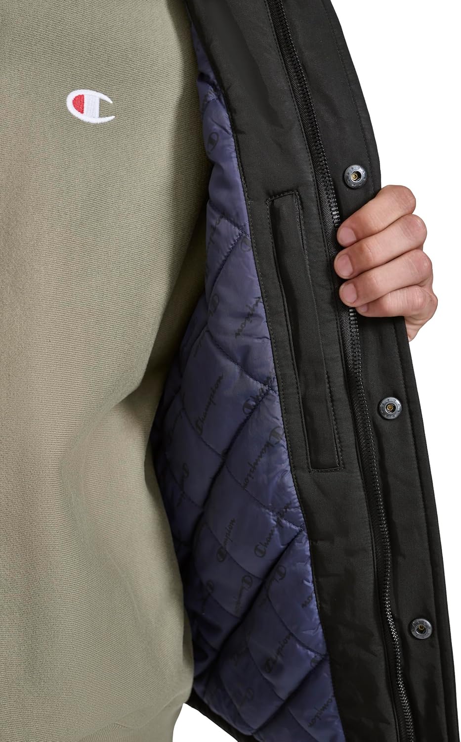 Champion mens Active Water-resistant Coaches Jacket - Image 4